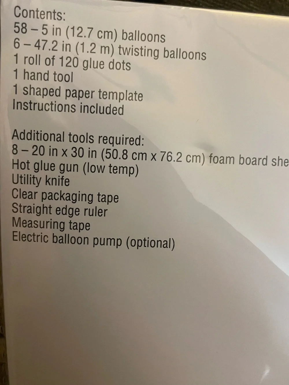 Flamingo shaped ballon kit
